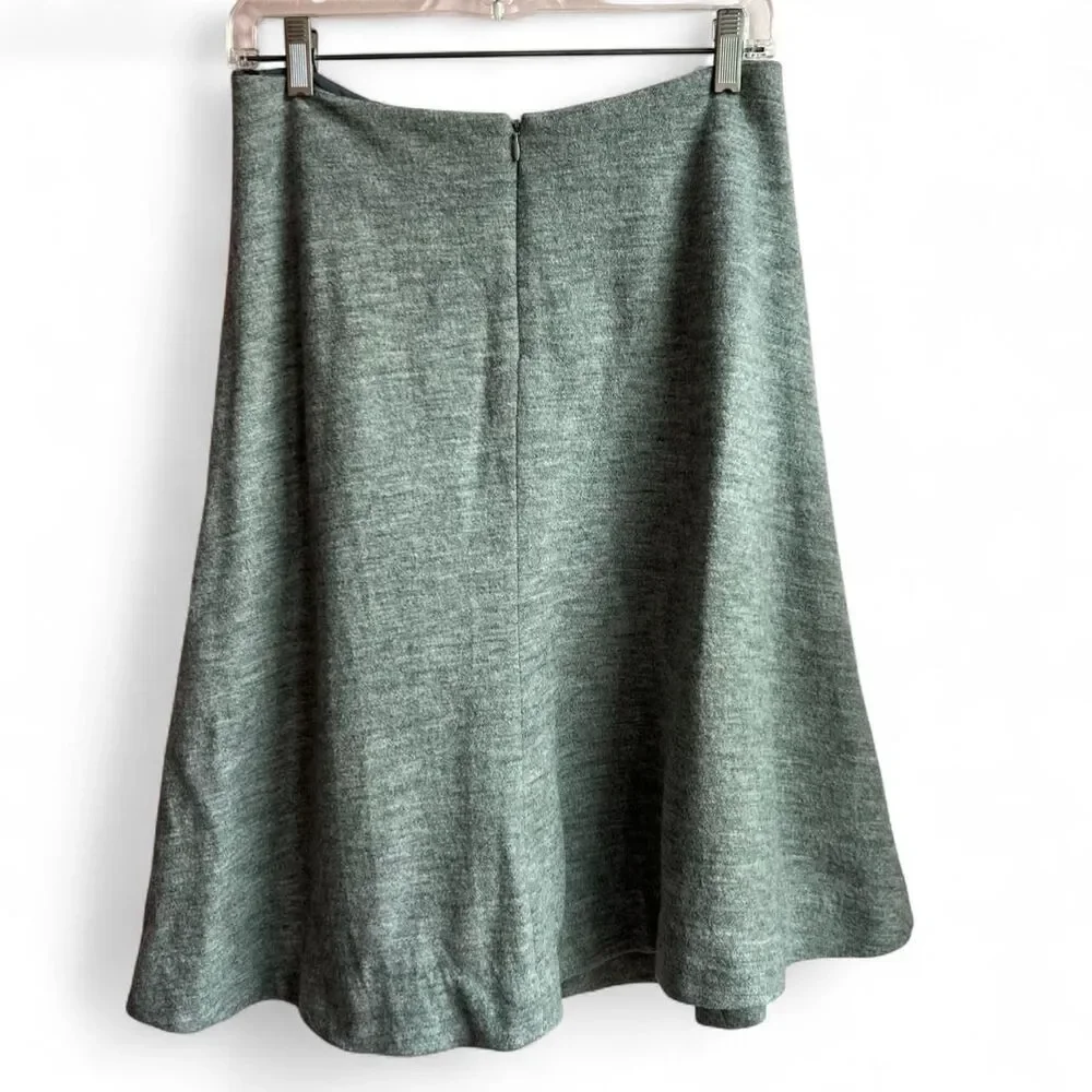 L' agence Grey Wool Skirt
